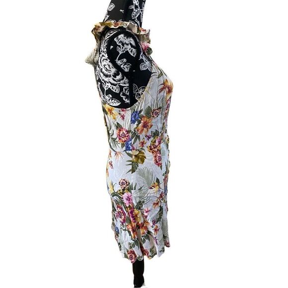 Xhilaration Button Up Floral Dress Sundress Flower Mini Dress - Picture 3 of 12